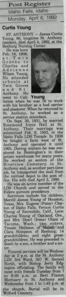 James Curtis Young obit