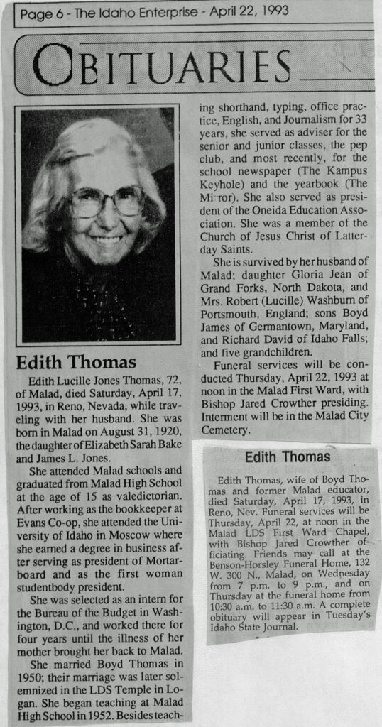 Edith Lucille Jones Thomas obit2