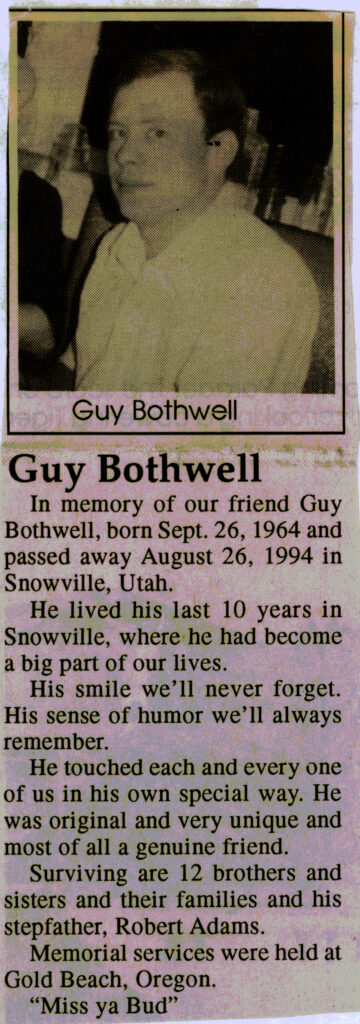 Guy Bothwell obit