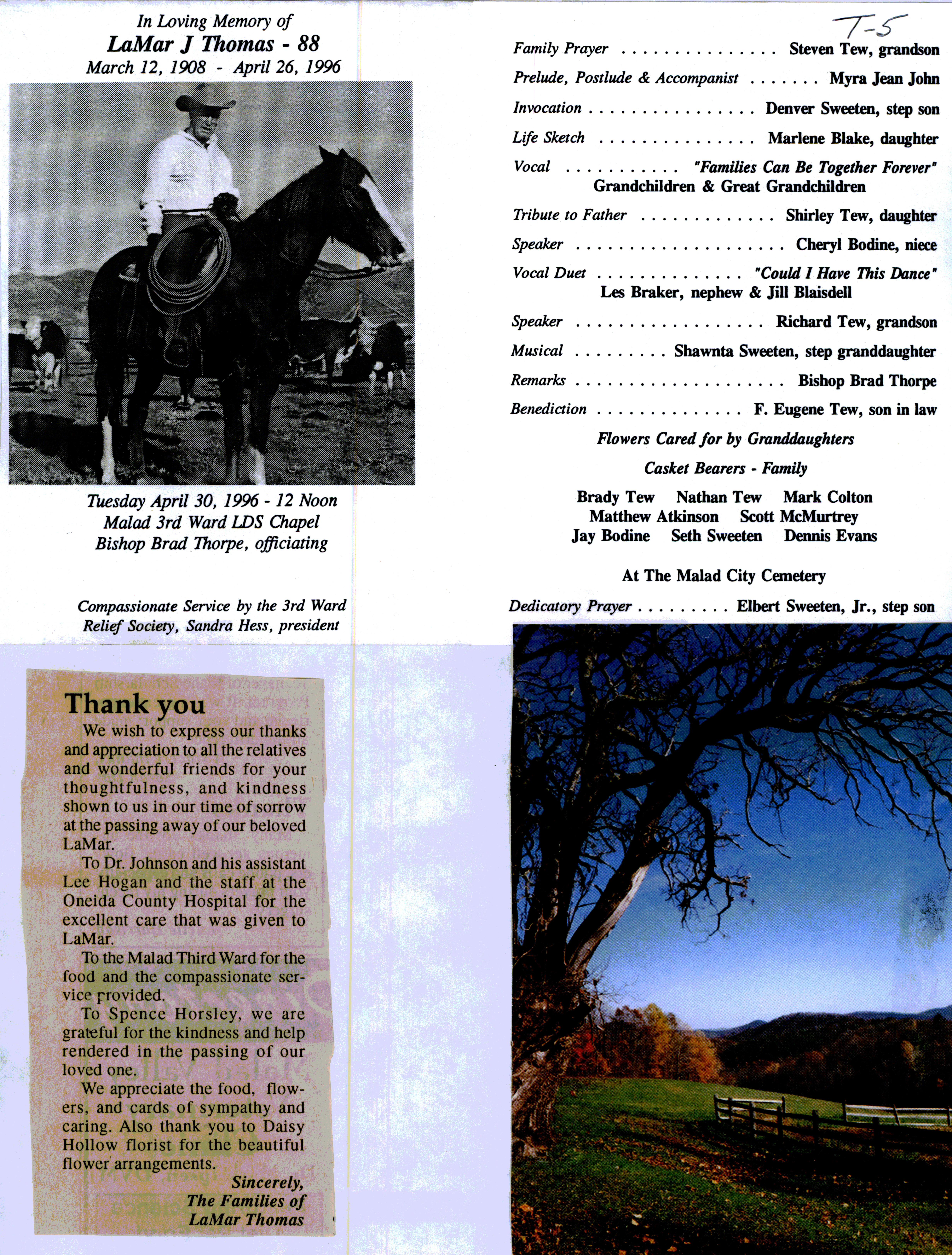 LaMar J Thomas program