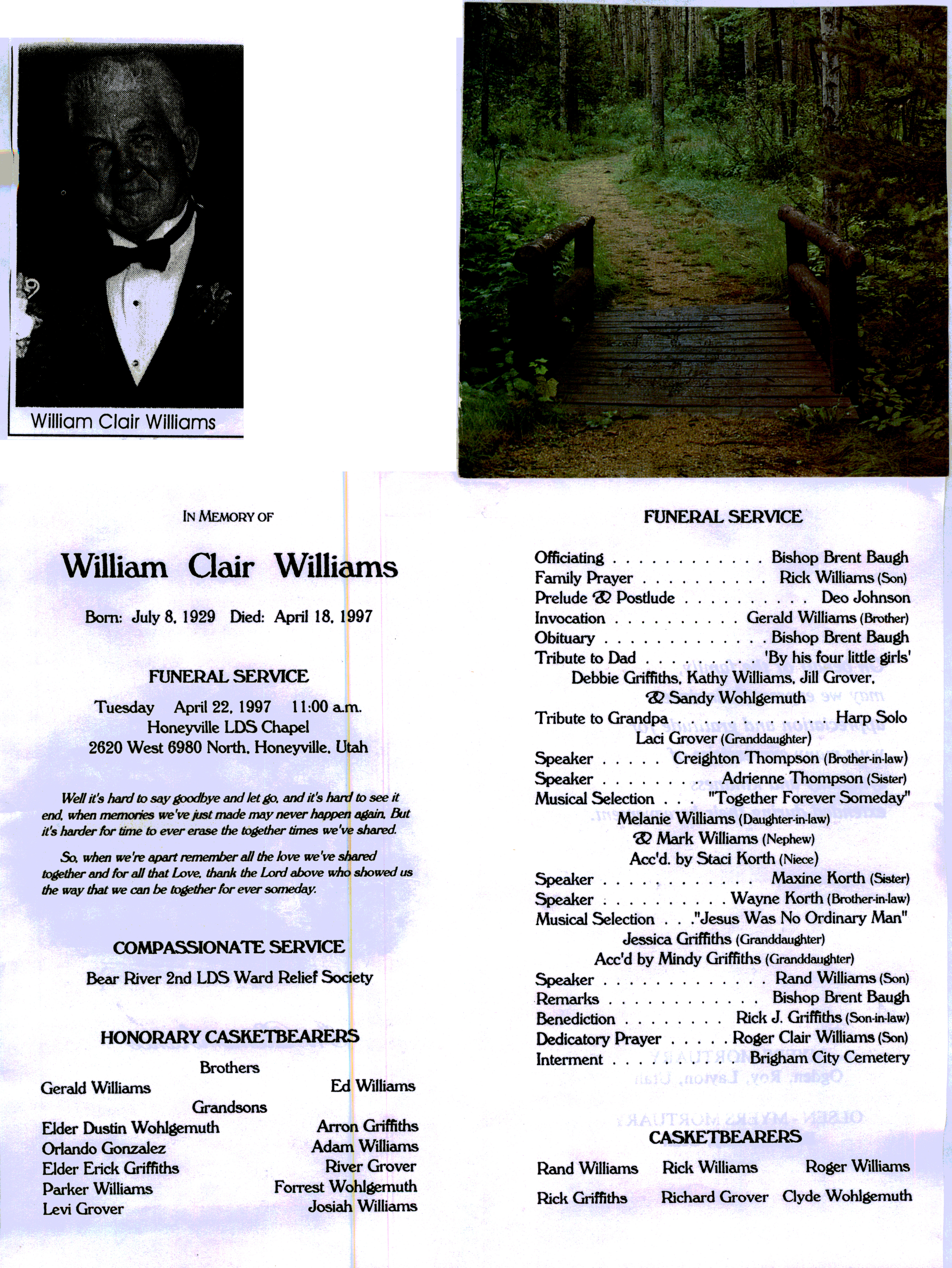 William Clair Williams program