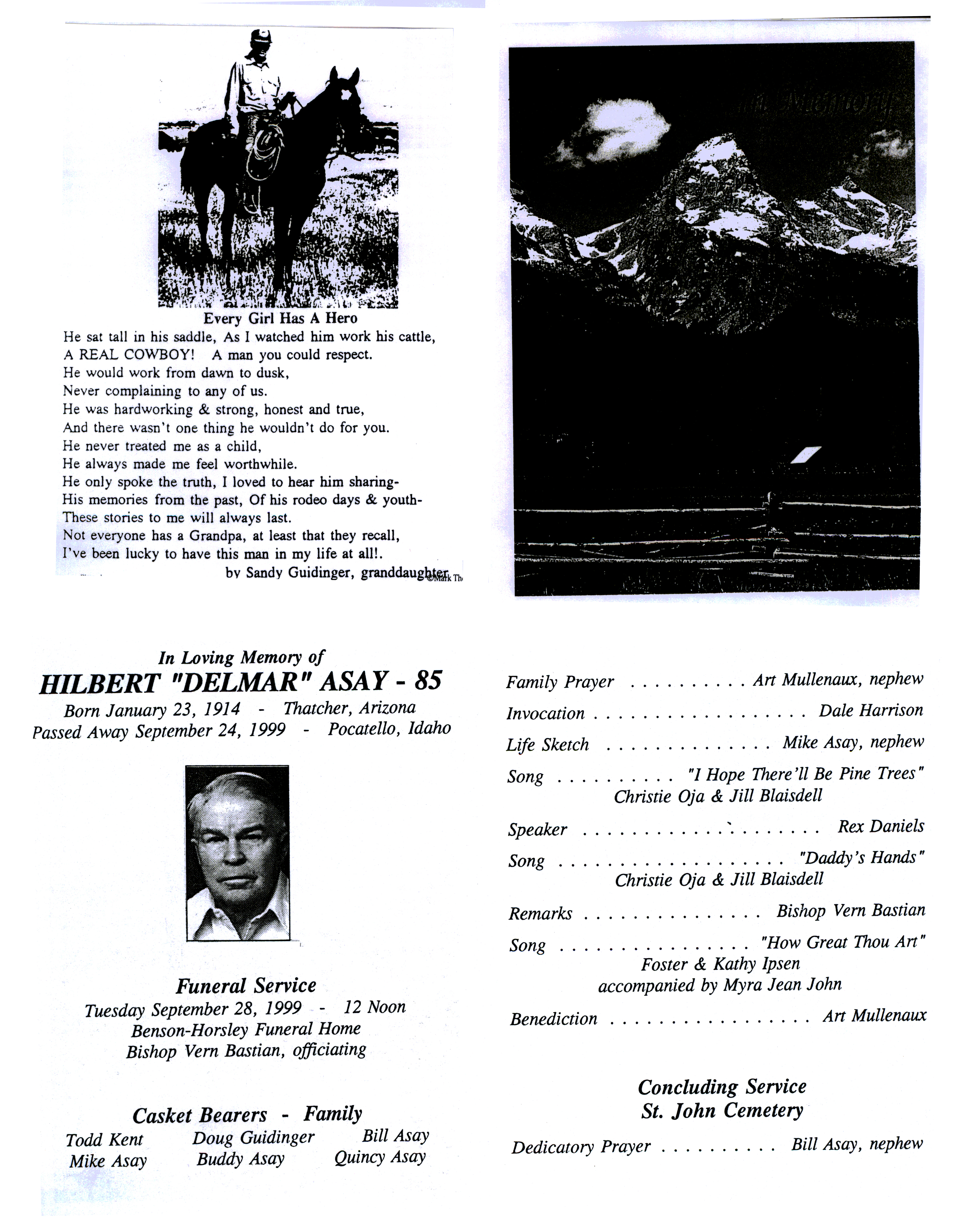Hilbert (Delmar) Asay program