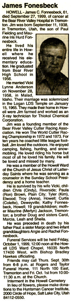 James C Fonesbeck obit