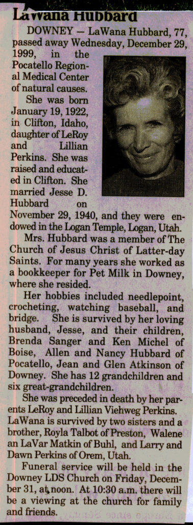 LaWana Hubbard obit
