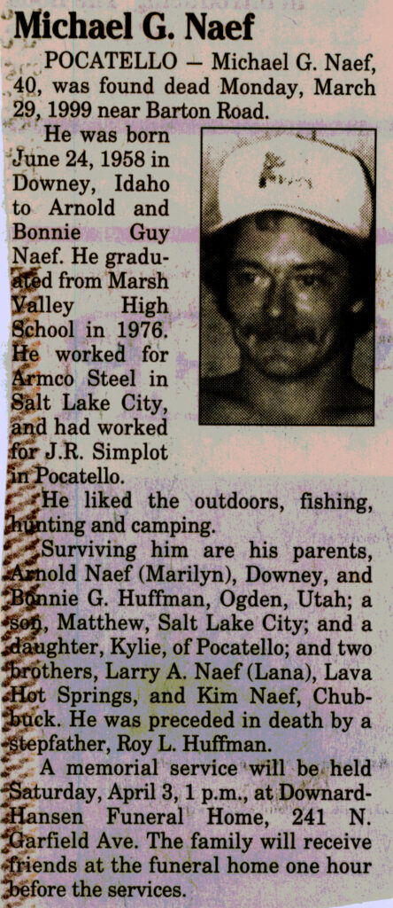 Michael G Naef obit