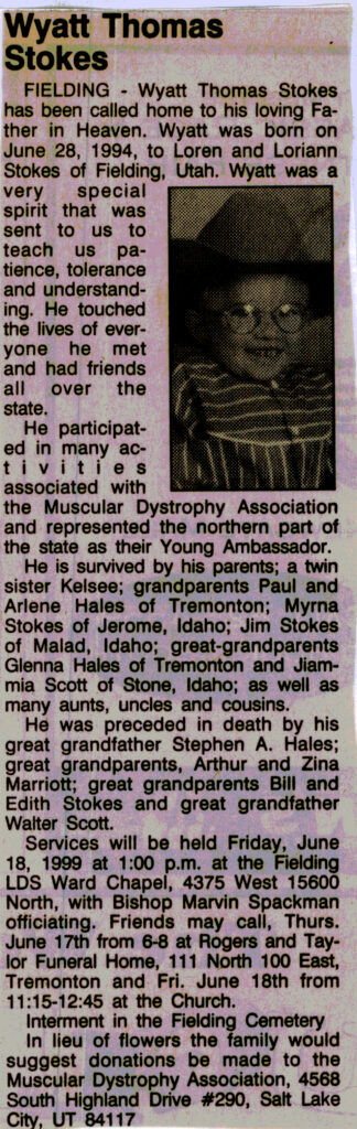 Wyatt Thomas Stokes obit