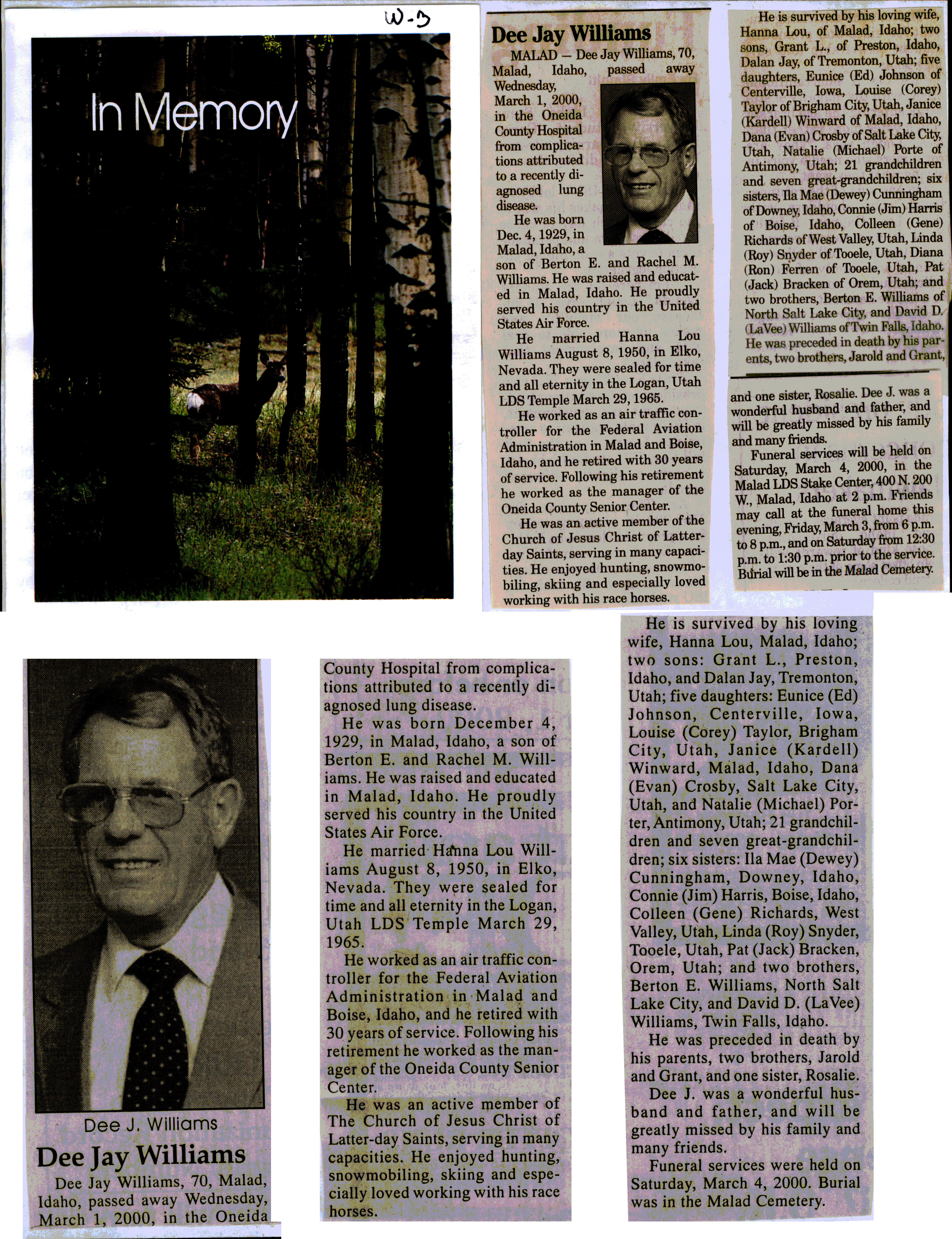 Dee Jay Williams obit