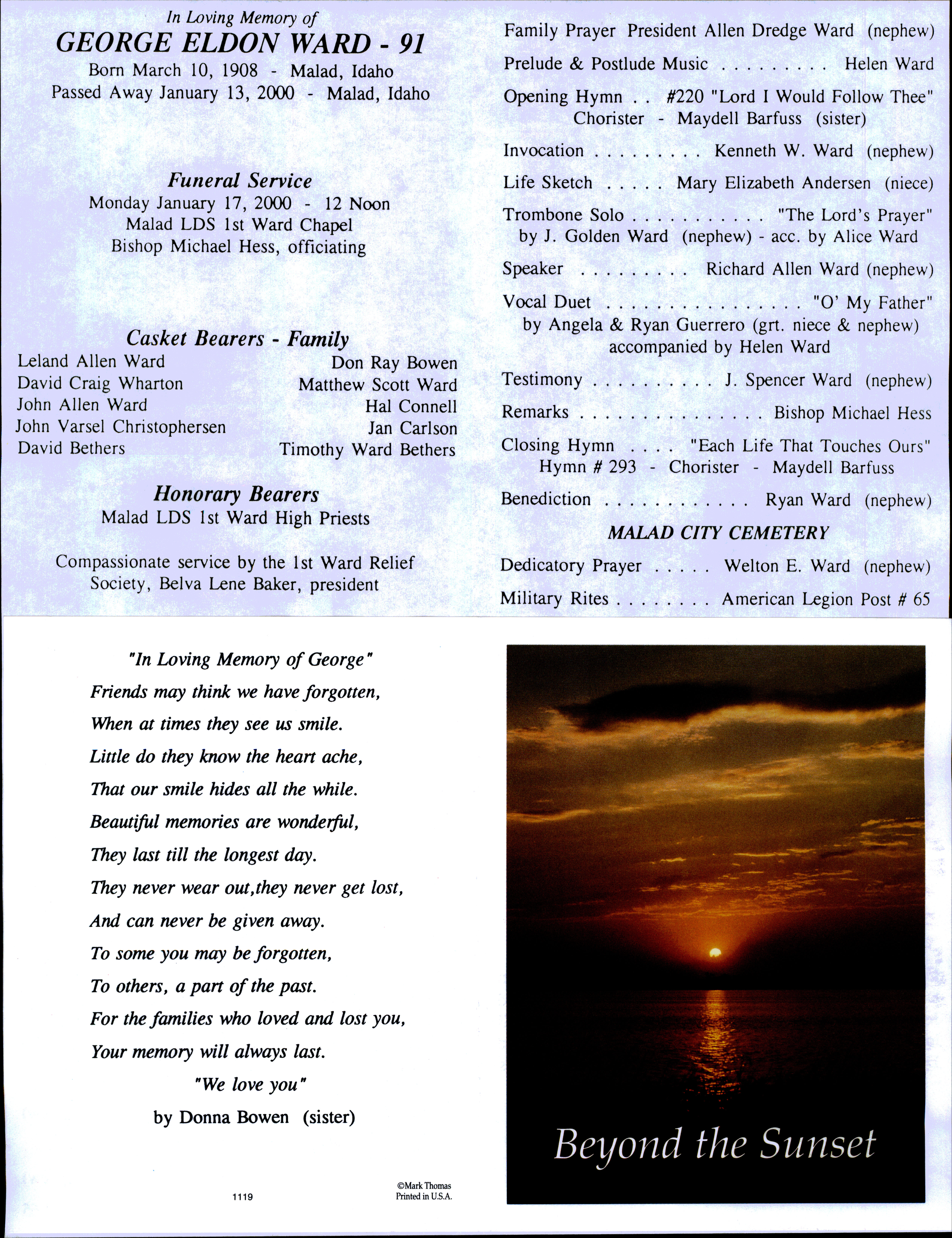 George Eldon Ward program