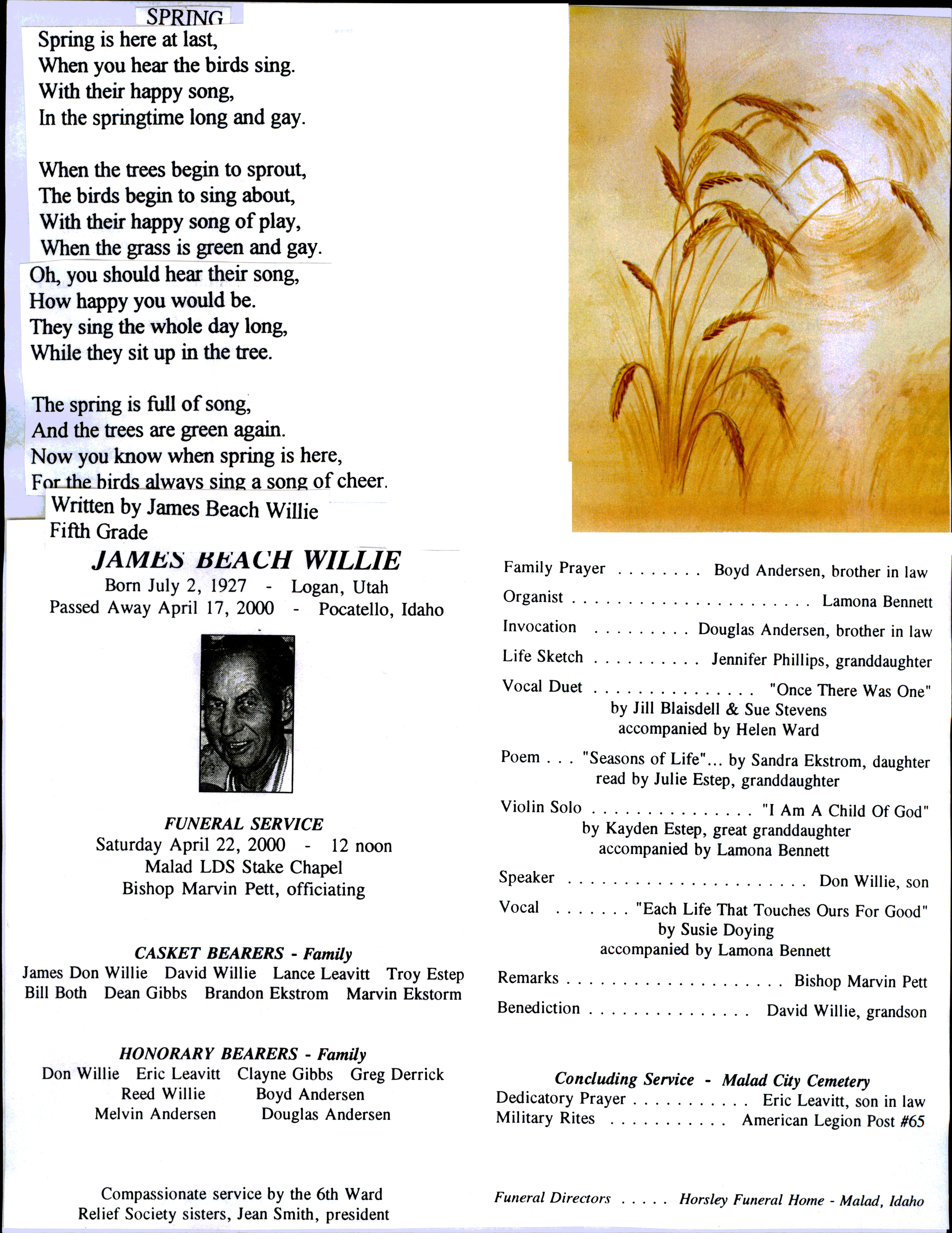 James Beach Willie program