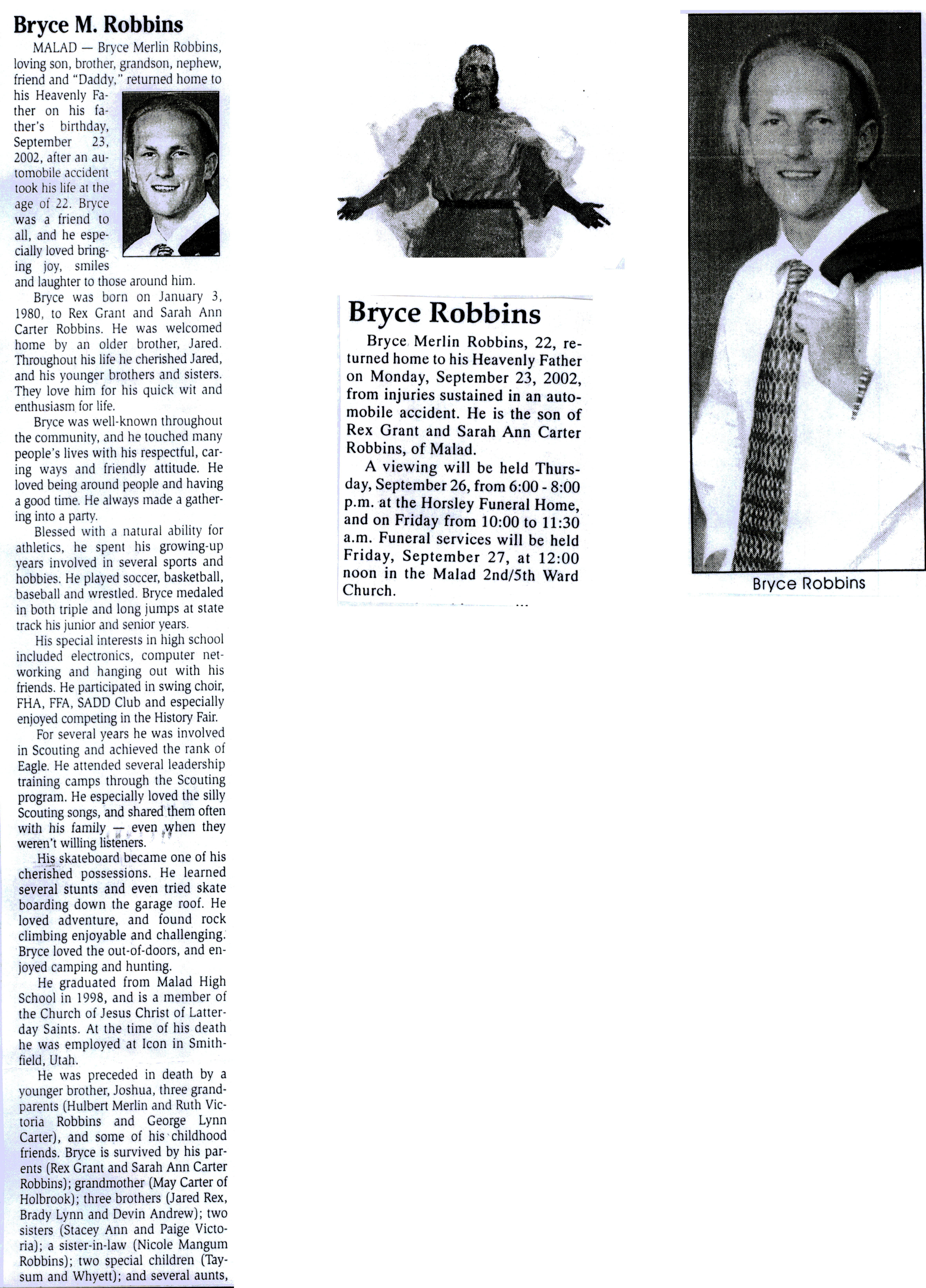 Bryce Merlin Robbins obit