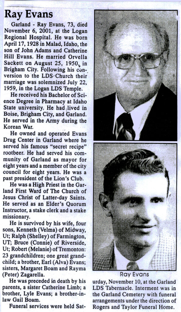 Ray Evans obit