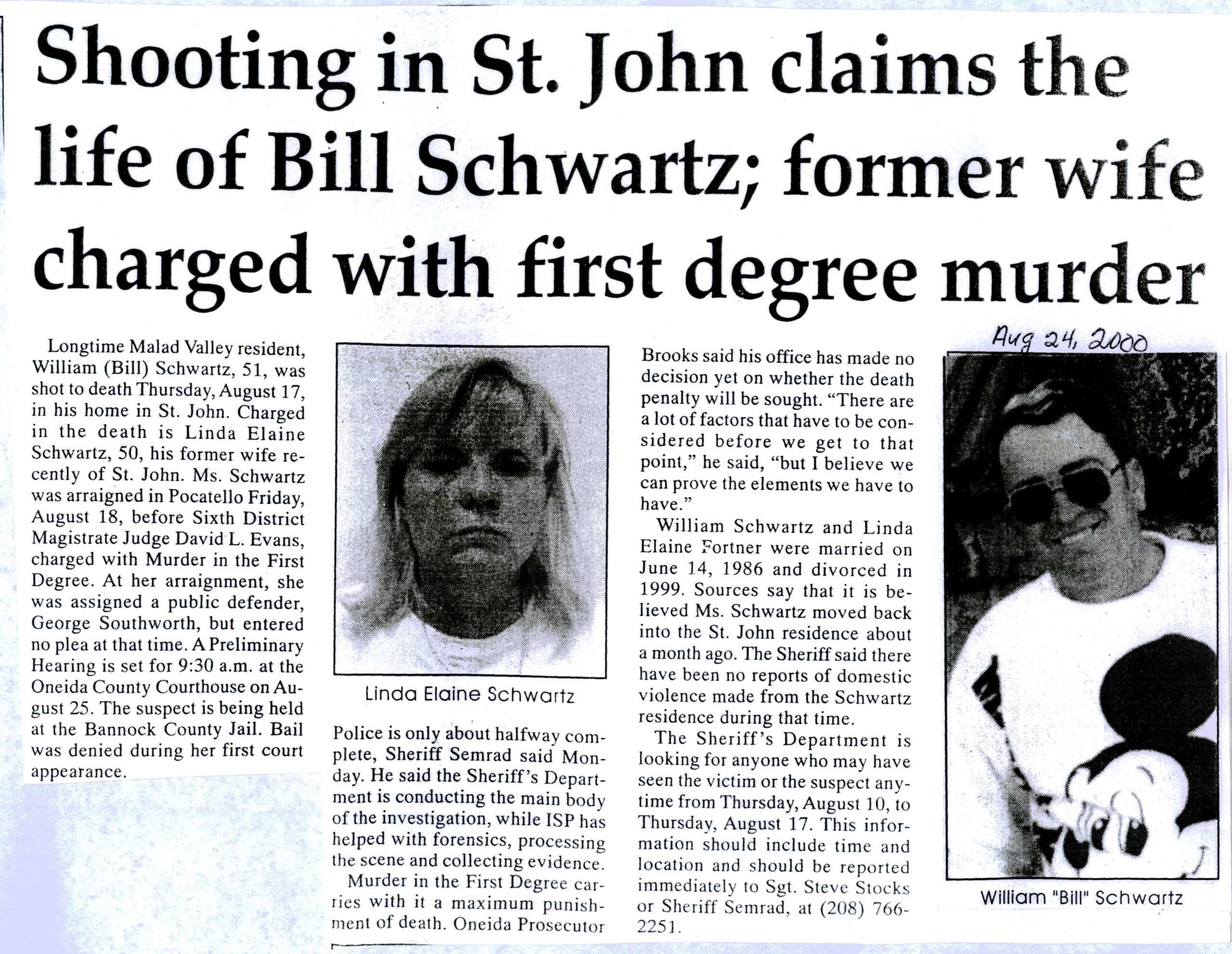 William (Bill) Schwartz shooting article