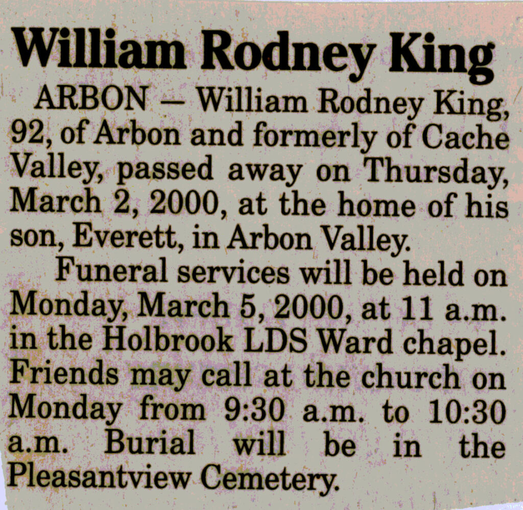 William Rodney King funeral notice