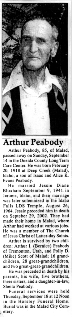 Arthur Peabody obit