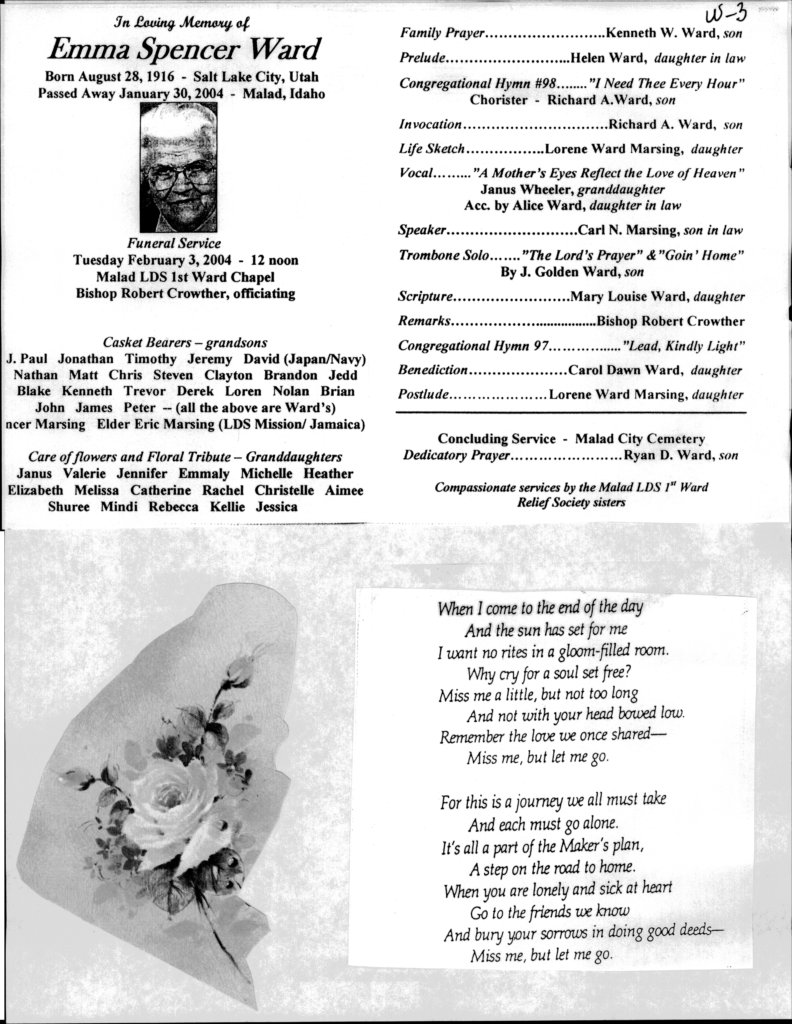 Emma Spencer Ward program