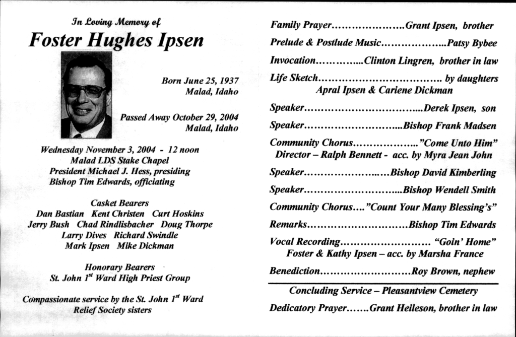Foster Hughes Ipsen program