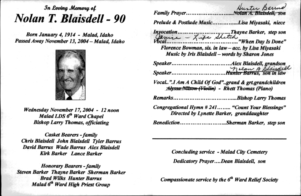 Nolan Thomas Blaisdell program