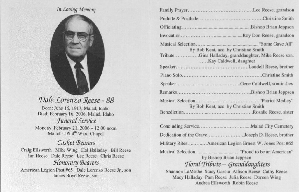 Dale Lorenzo Reese program