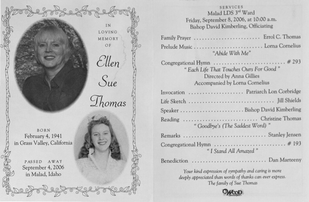 Ellen Sue Lincoln Thomas program