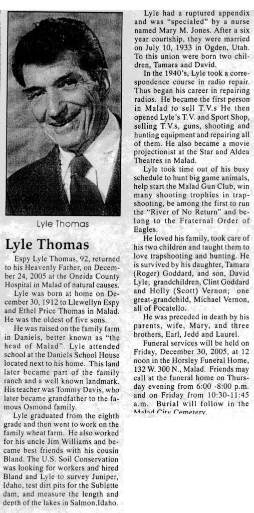 Espy LyleThomas obit