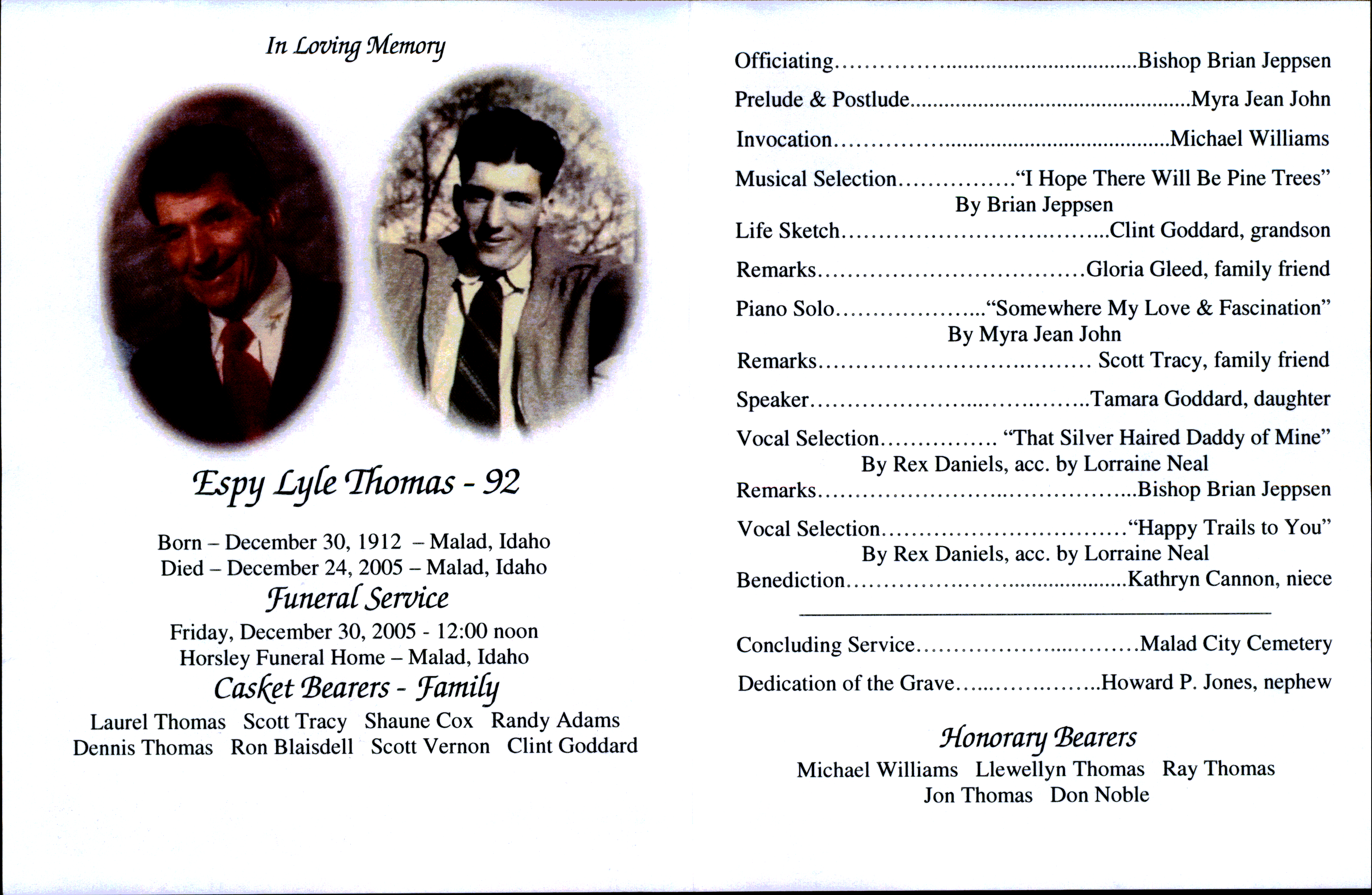 Espy LyleThomas program