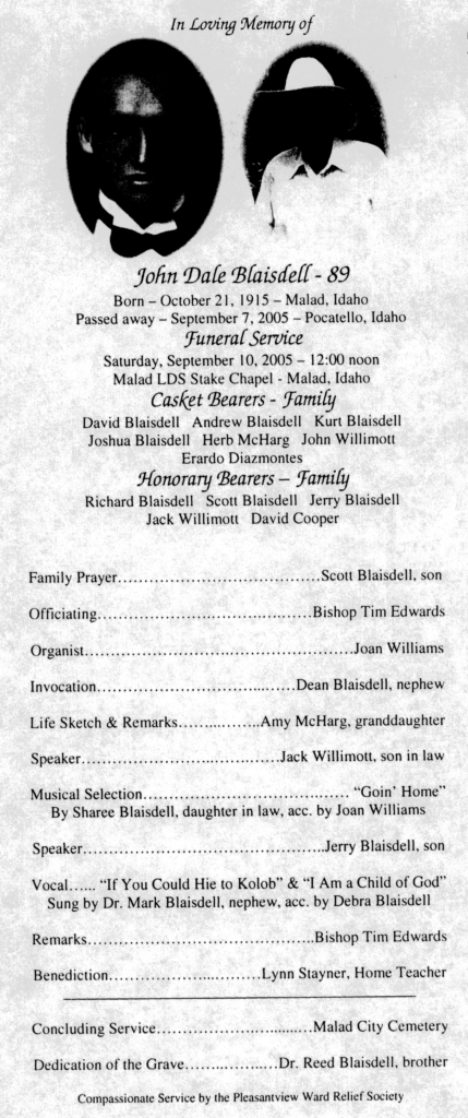 John Dale Blaisdell program