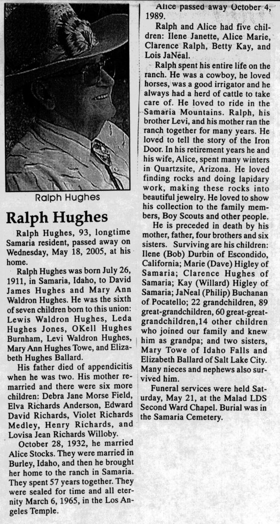 Ralph Hughes obit