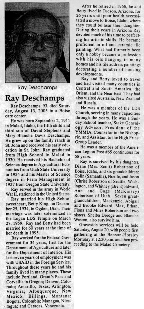 Ray Deschamps obit