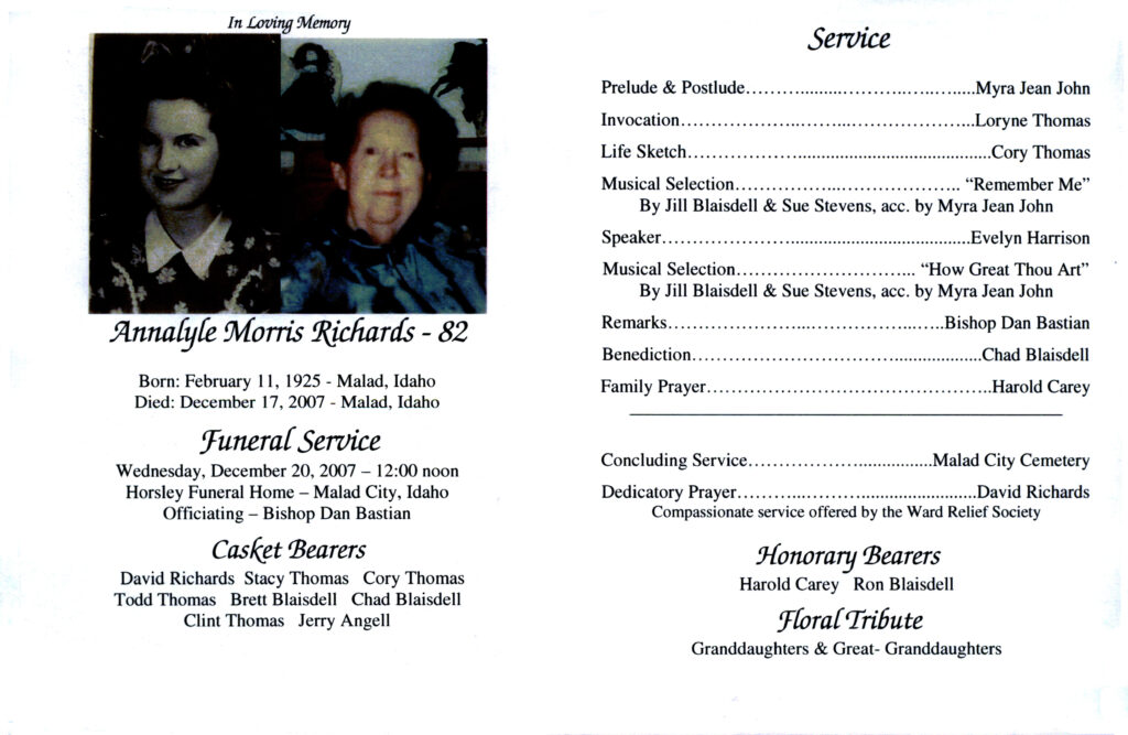 Annalyle Morris Richards program