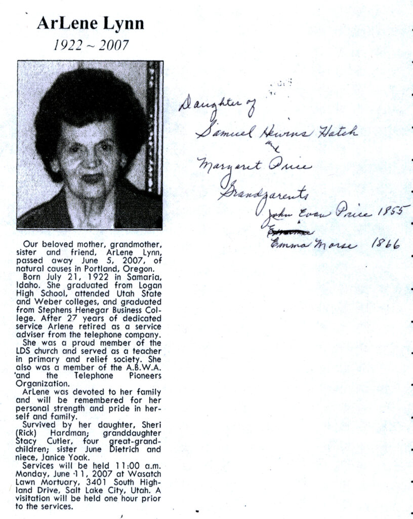ArLene Lynn obit