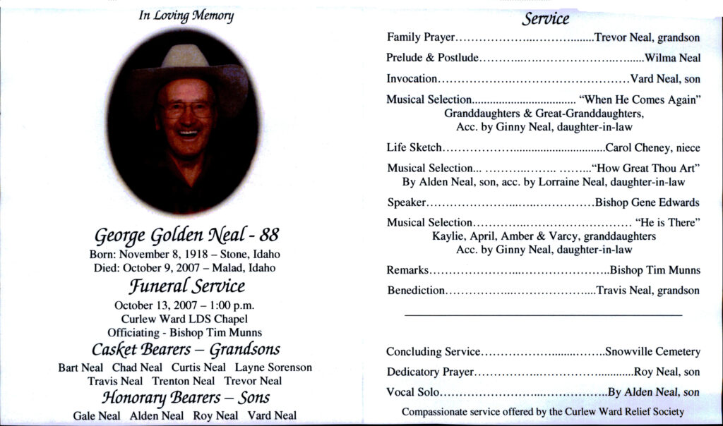 George Golden Neal program