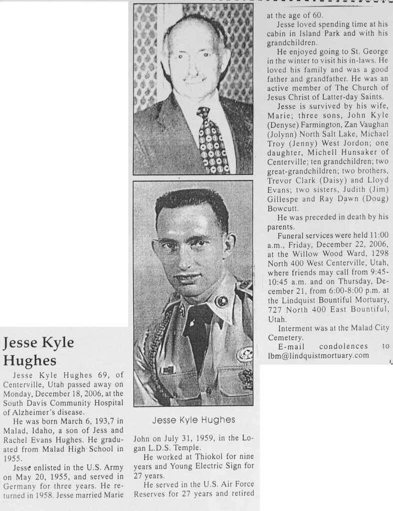 Jesse Kyle Hughes obit