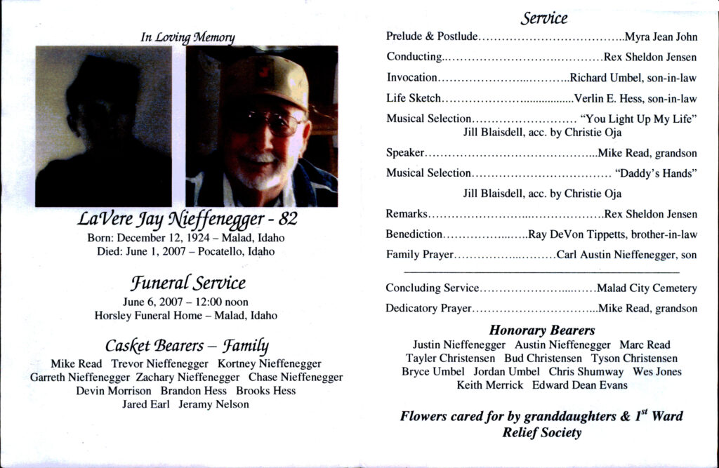 LaVere J Nieffenegger program