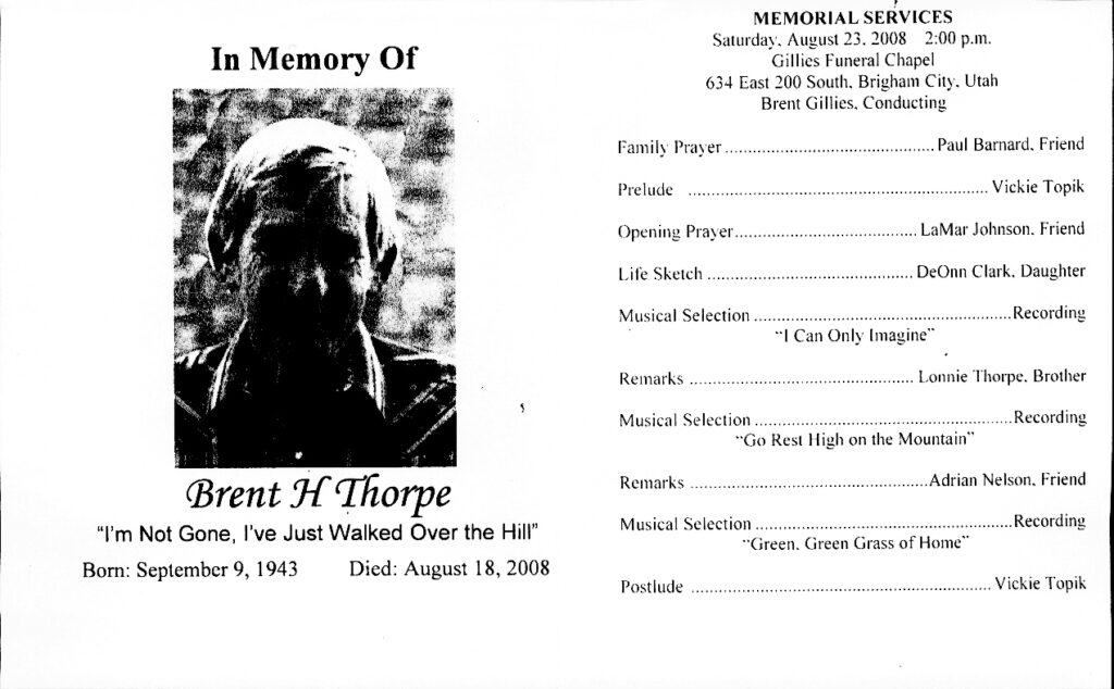 Brent H Thorpe program