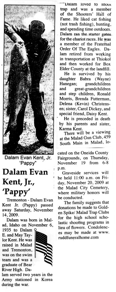 Dalam Evan (Pappy) Kent Jr obit