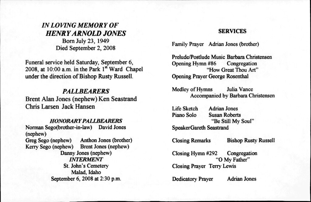 Henry Arnold Jones program