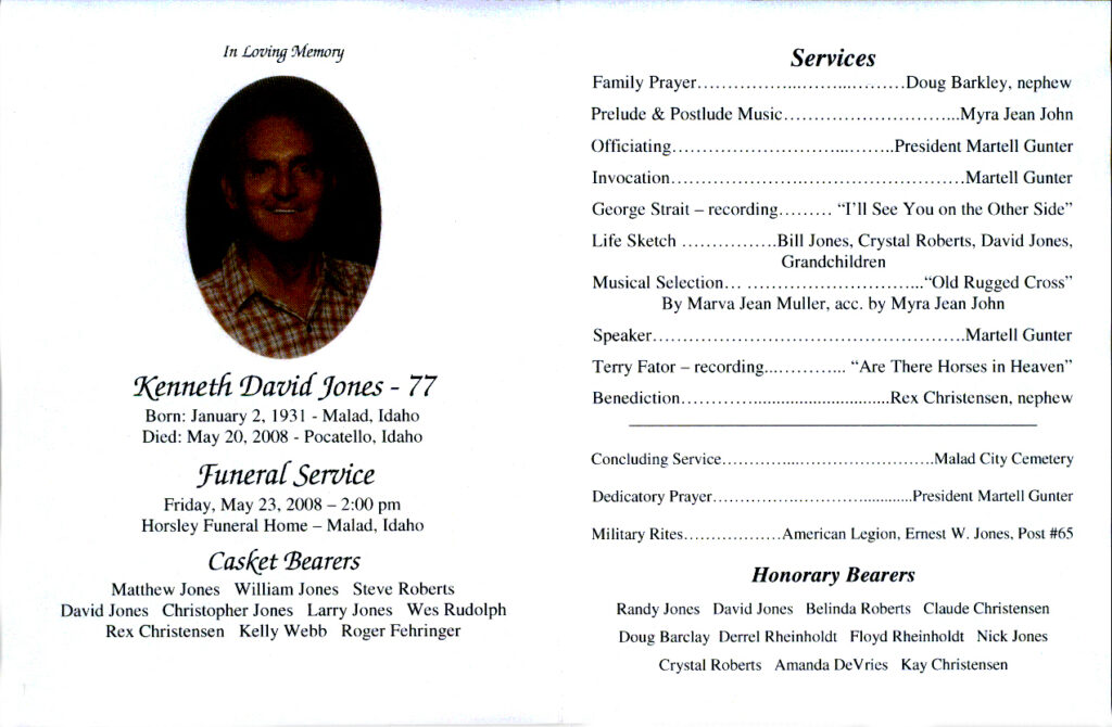 Kenneth David Jones program