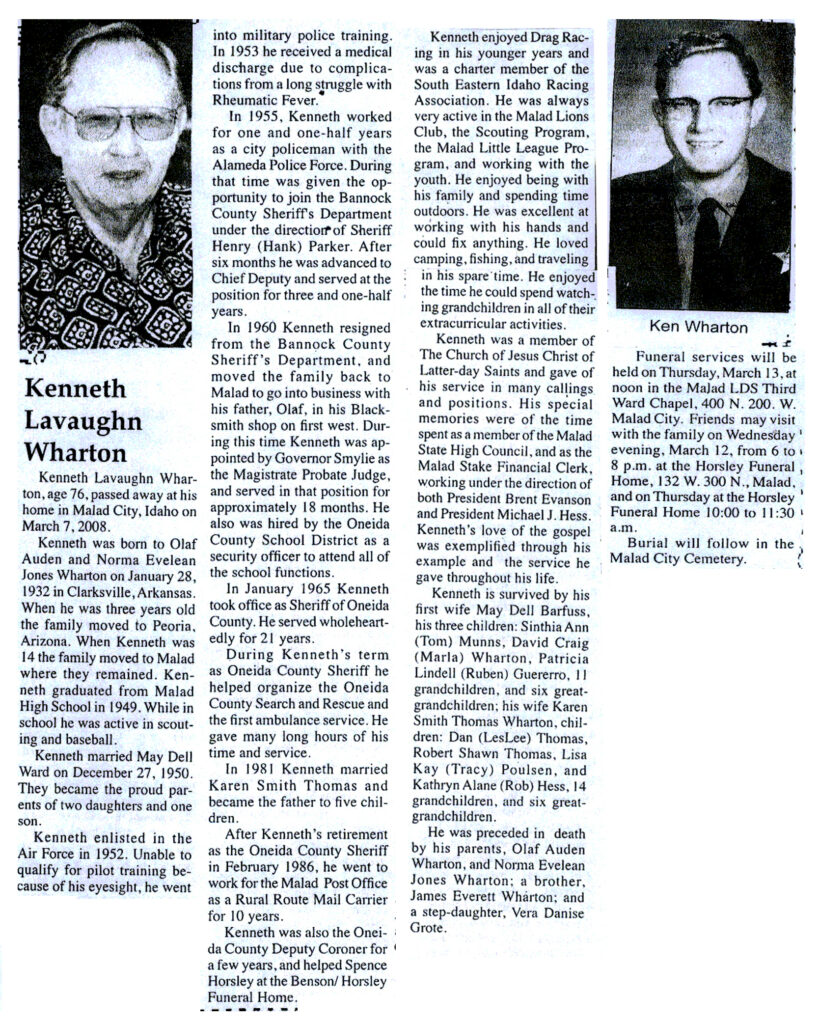 Kenneth Lavaughn Wharton obit