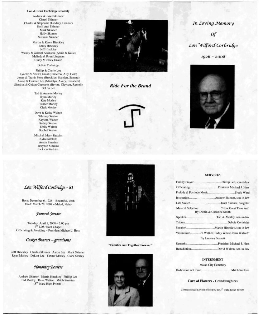 Lon Wilford Corbridge program