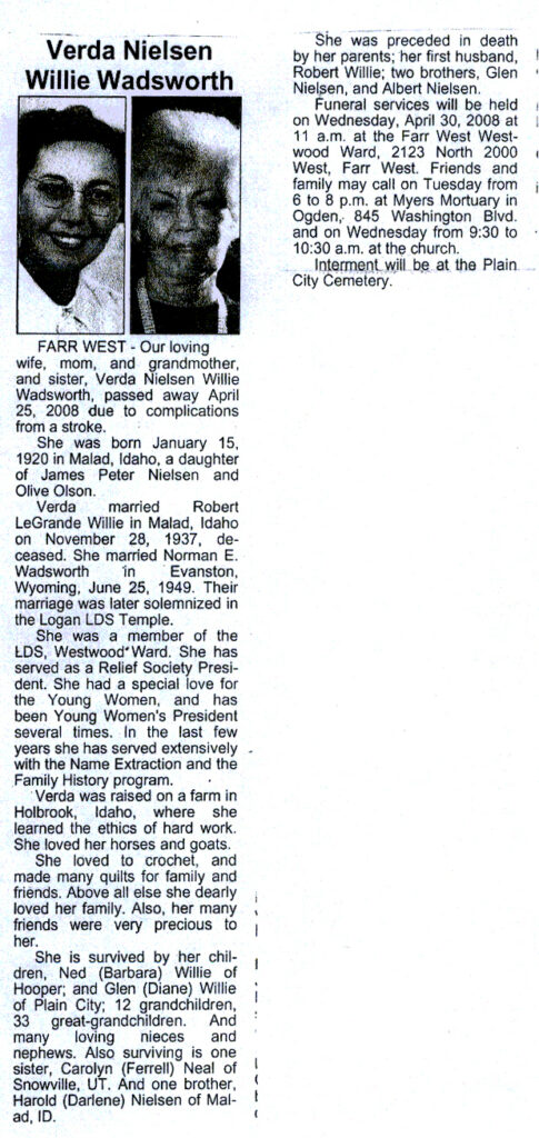 Verda Nielsen Wadsworth obit2