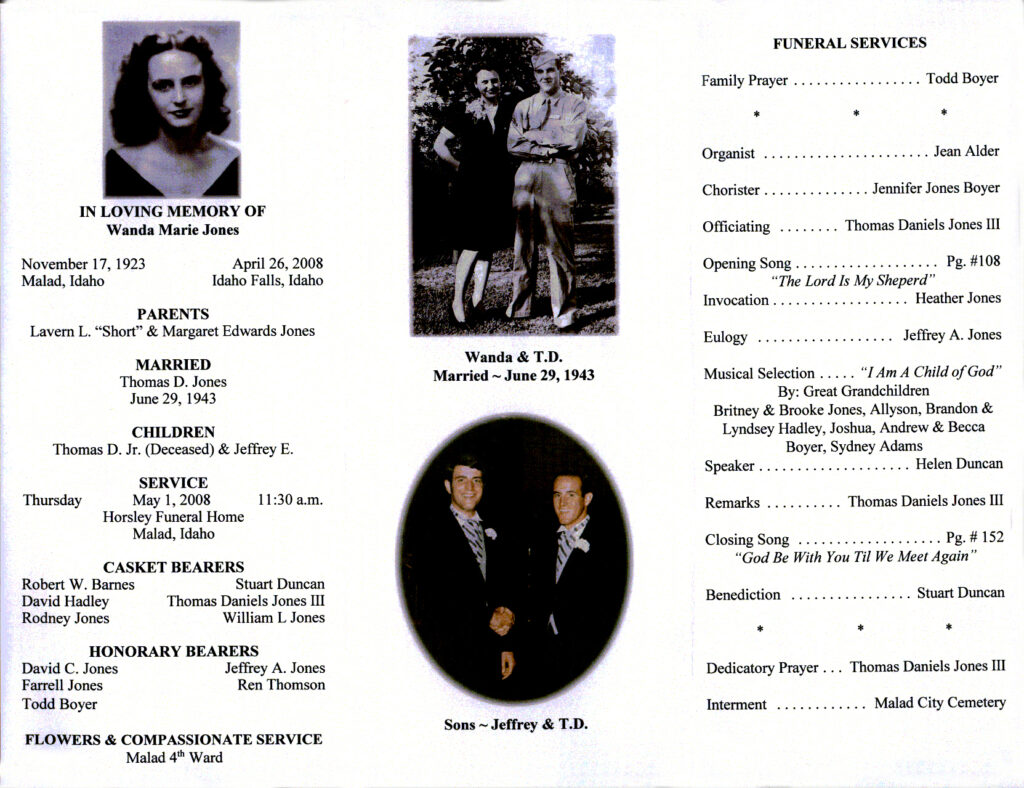 Wanda Marie Jones program