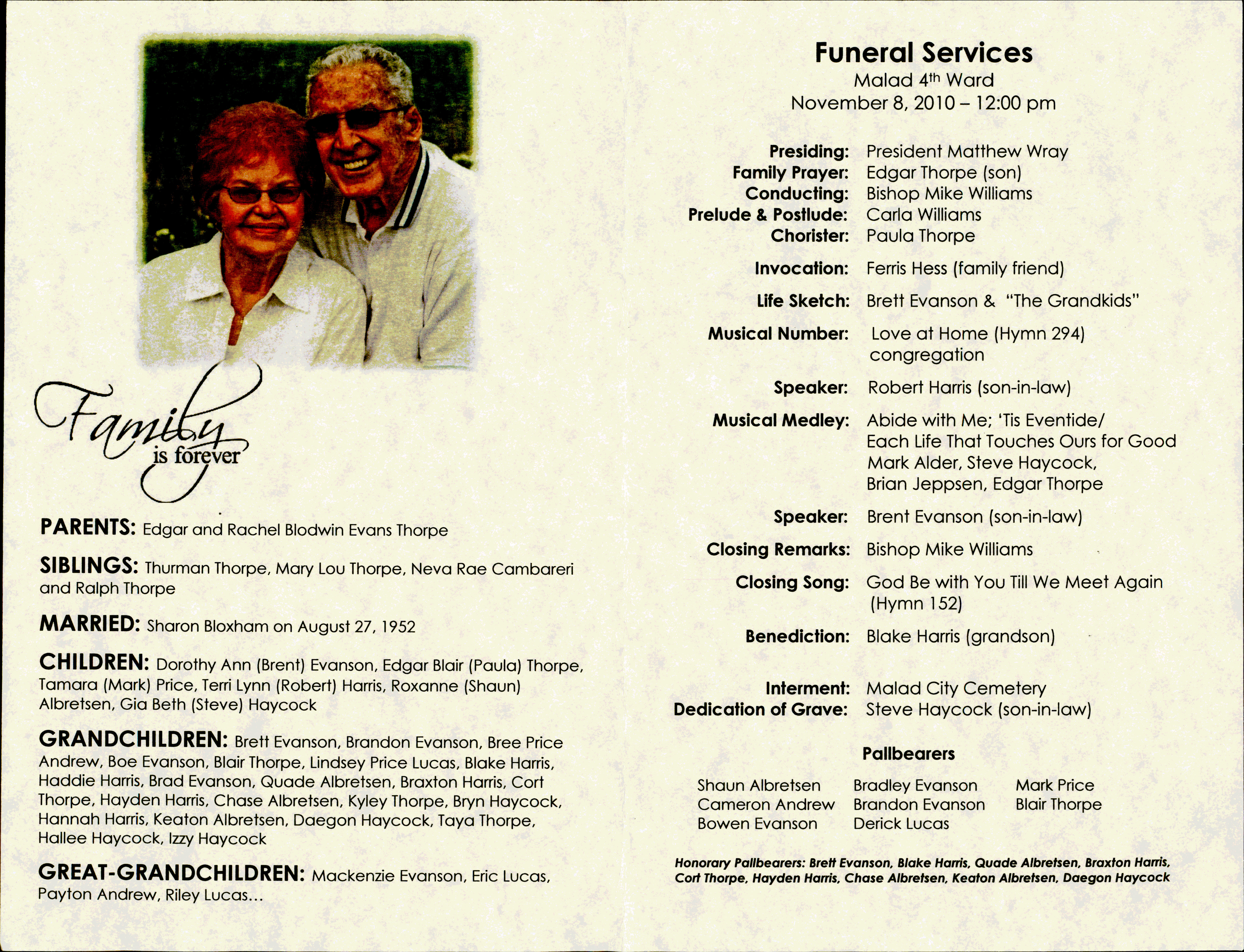 Blair Thorpe program