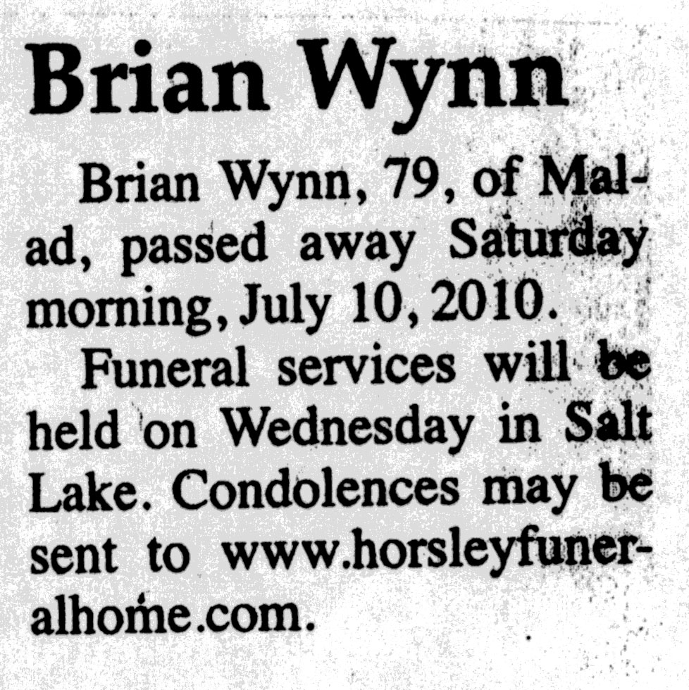 Brian Wynn obit