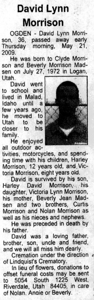 David Lynn Morrison obit
