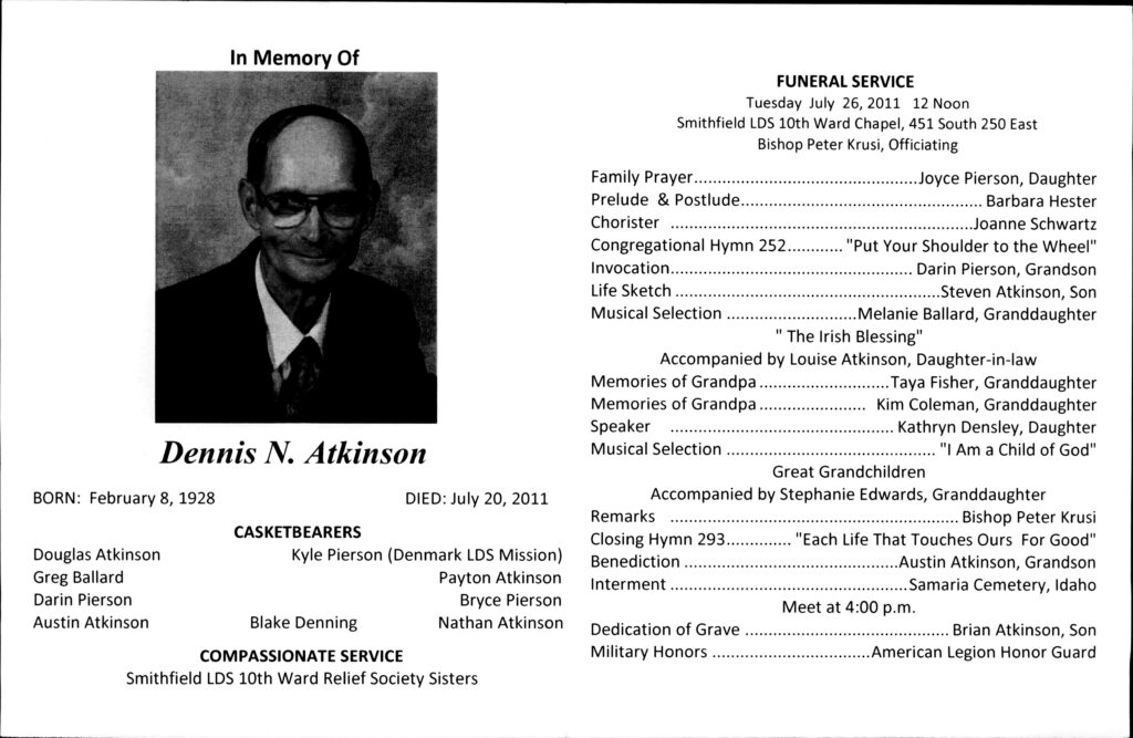 Dennis N Atkinson program