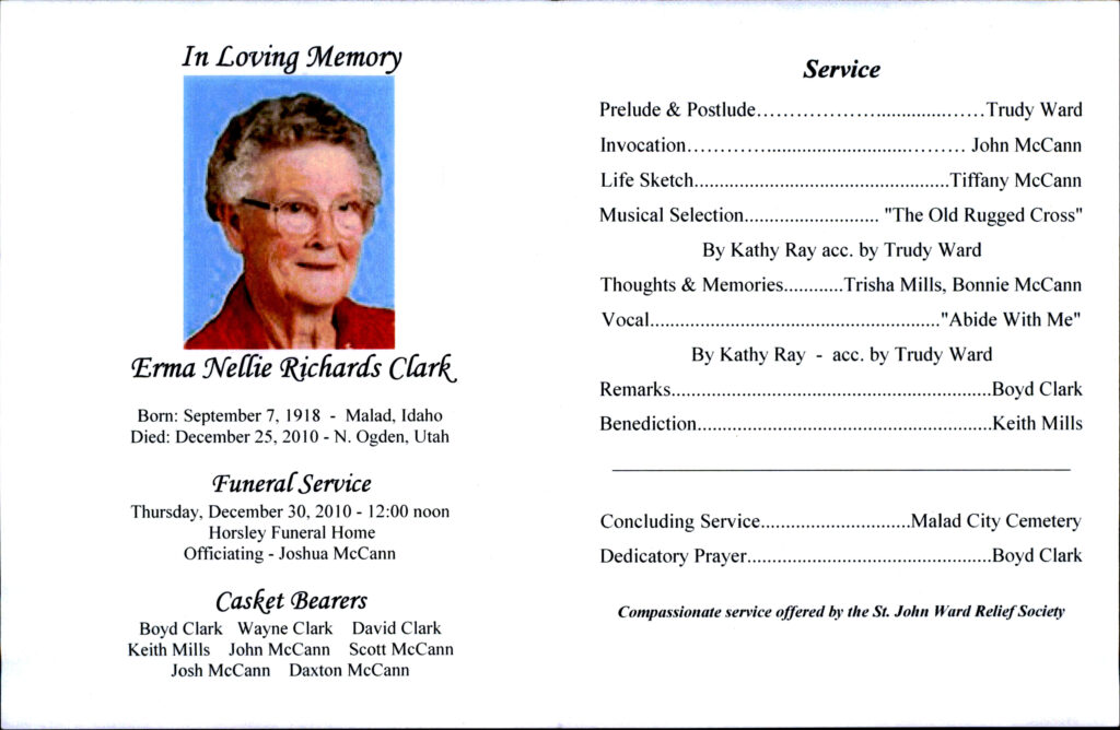 Erma Nellie Richard Clark program