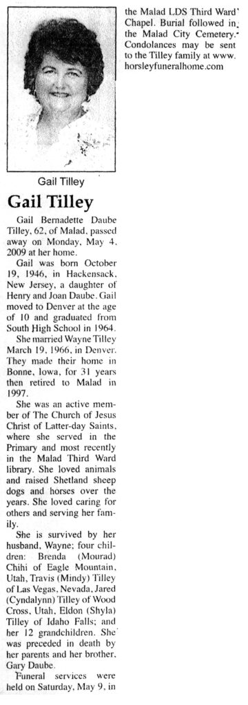 Gail Bernadette Daube Tilley
