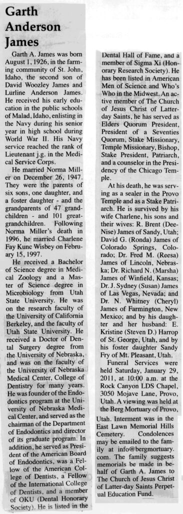 Garth Anderson James obit2