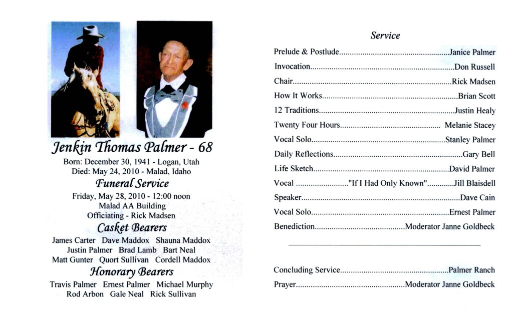 Jenkin Thomas Palmer program