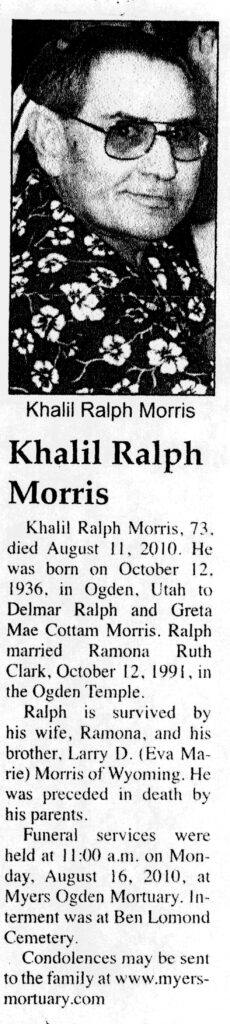Khalil Ralph Morris obit